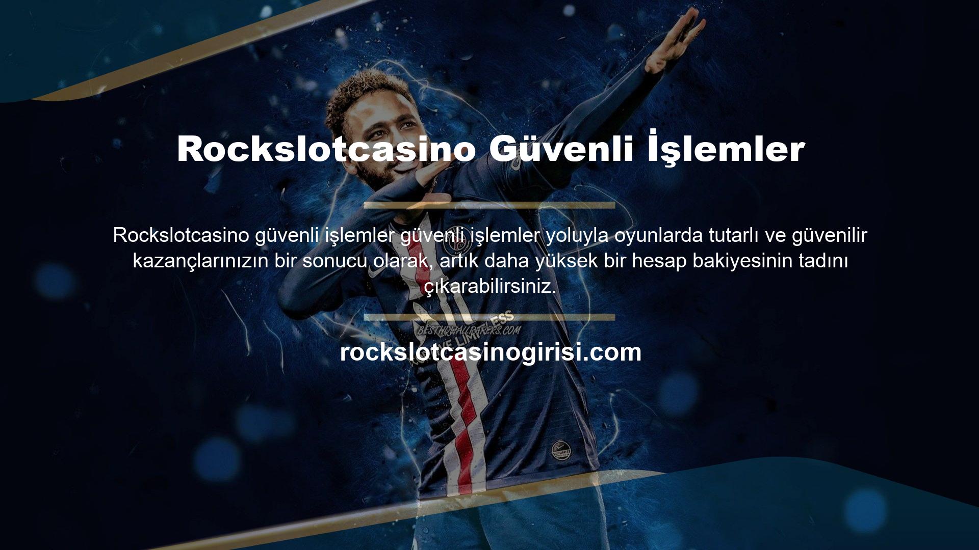 Rockslotcasino oyununda oyuncular oyunun kurallarına uyan açıklamalar sağlayarak para kazanırlar